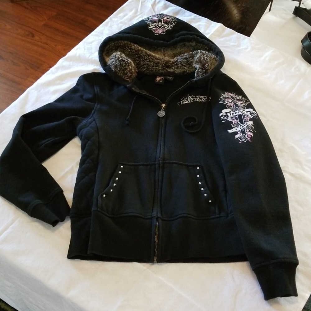 SoCal Hoodie Jacket with Faux Fur Hood
